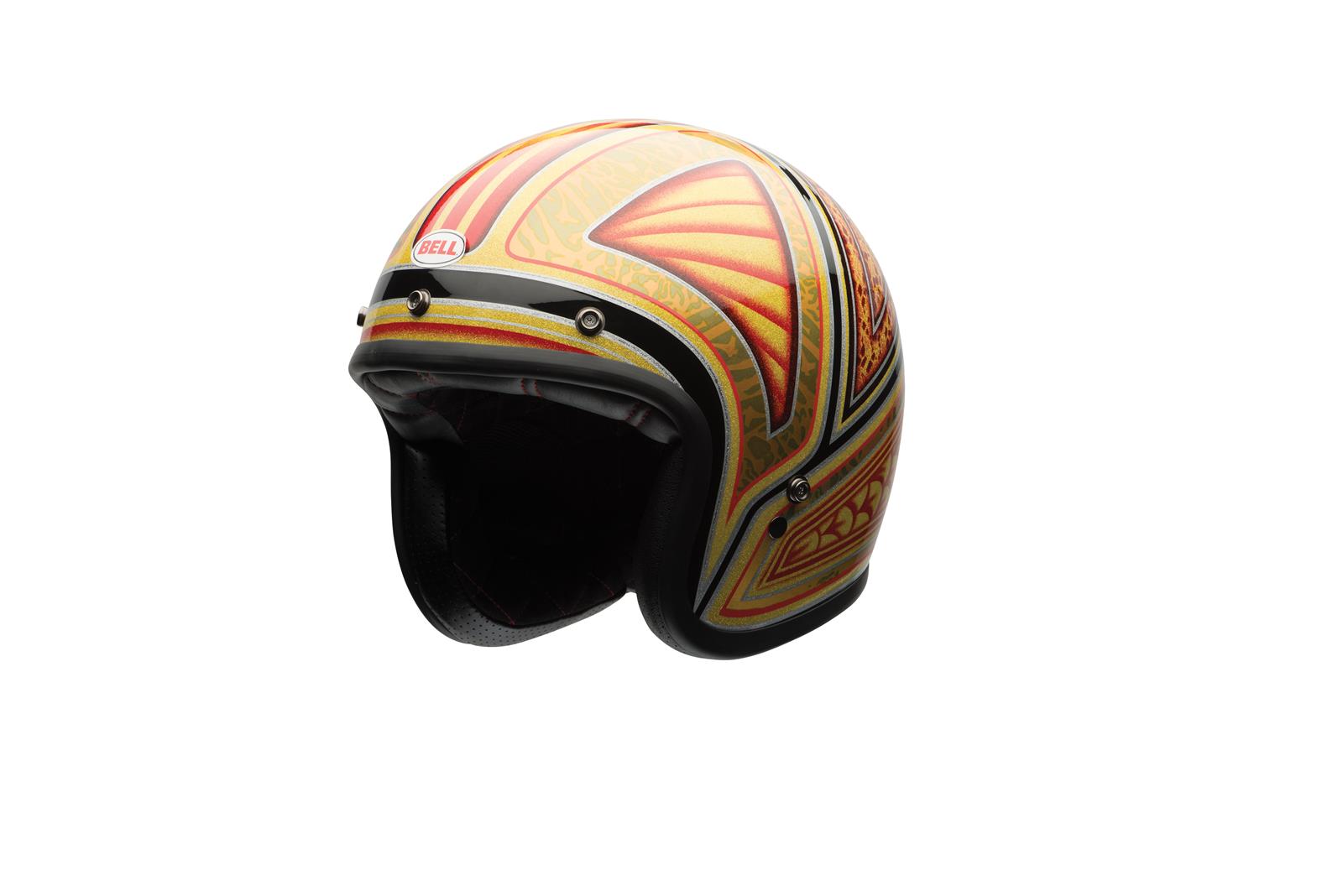 bell 500 helmet orange Custom Black/Yellow/Orange/Red Rif The ultra Bell Custom 500 Helmet -