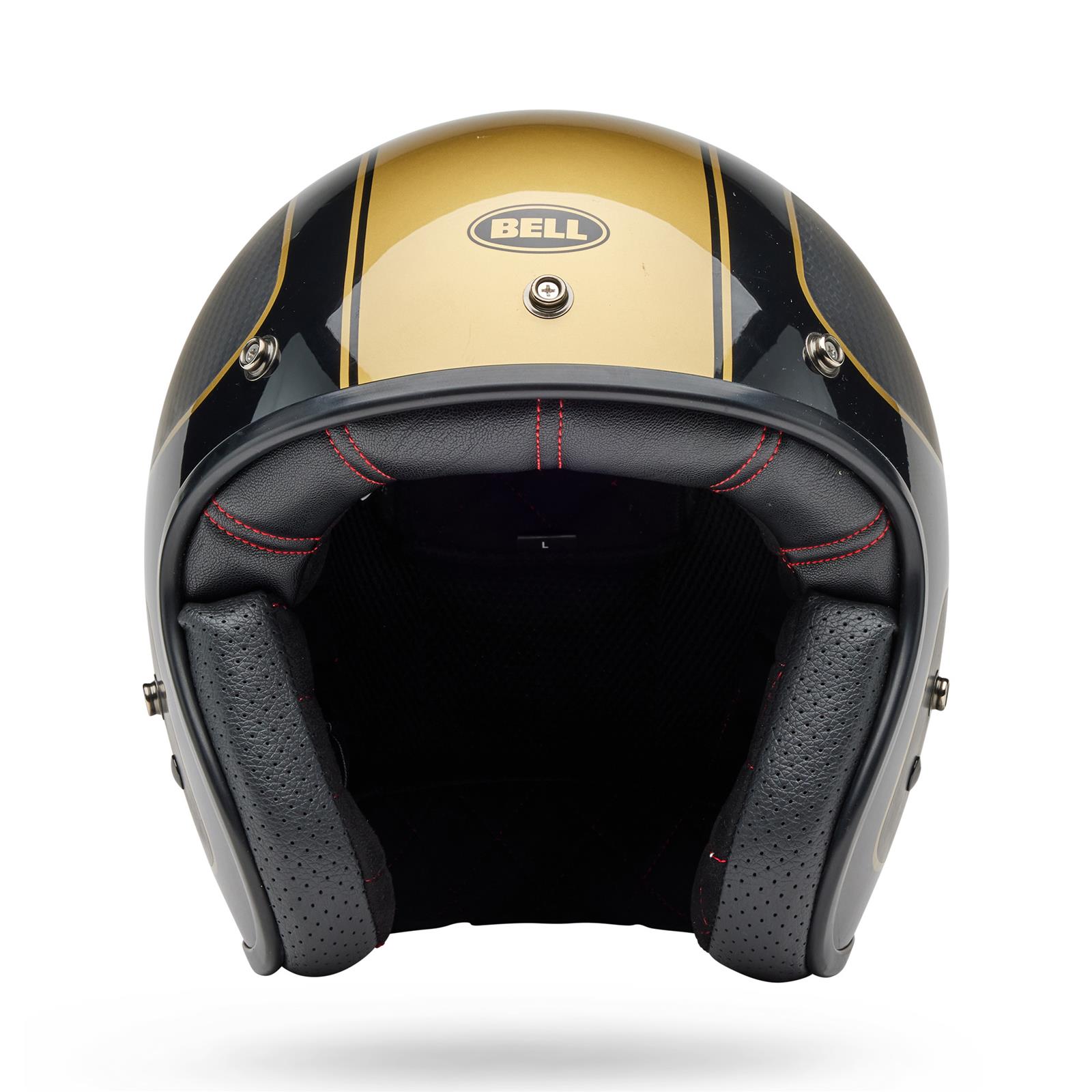 bell custom motorcycle helmets New 2020 500 Helmet DOT 3/4 Open Face Bike Mens  American Classic Motors snap pattern for aftermarket shields and visors DOT approved Bell Motorcycle Helmets 7150216 Bell