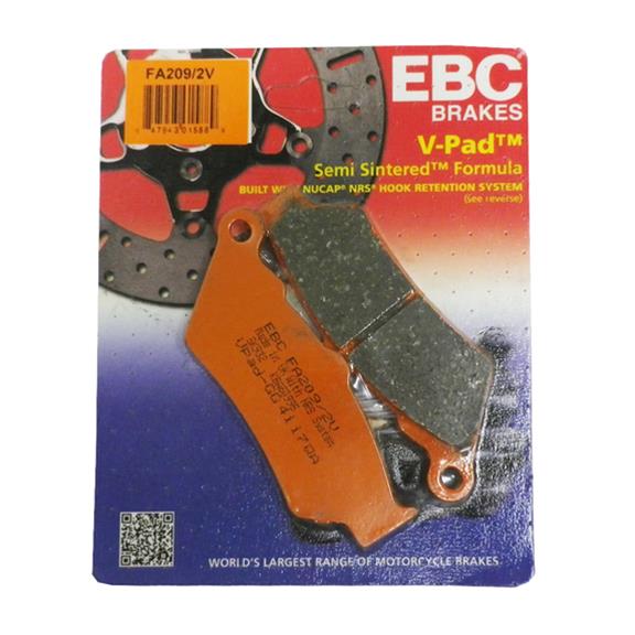 EBC Brakes Motorcycle FA209/2V EBC Semi-Sintered V Brake Pads | Summit ...