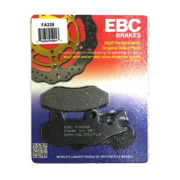 EBC Brakes Motorcycle FA228 EBC Organic Brake Pads | Summit Racing