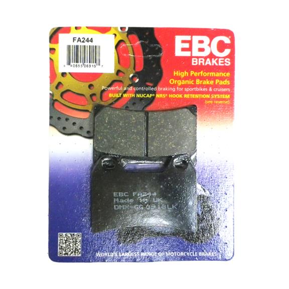 EBC Brakes Motorcycle FA244 EBC Organic Brake Pads | Summit Racing