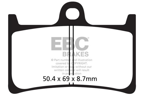 EBC 91-92 Yamaha FZR 400 RR Front Left/Right FA-SFA-X Brake Pads