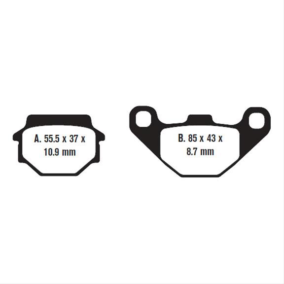 EBC Brakes Motorcycle FA372X EBC X Series MotoX Brake Pads Summit Racing
