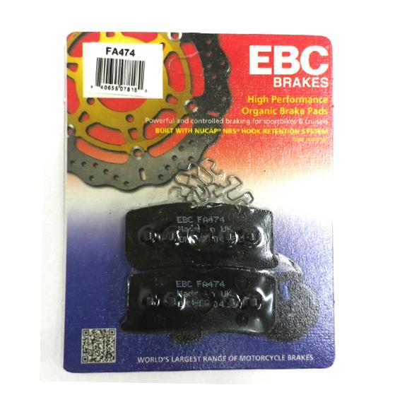 EBC Brakes Motorcycle FA474 EBC Organic Brake Pads Summit Racing
