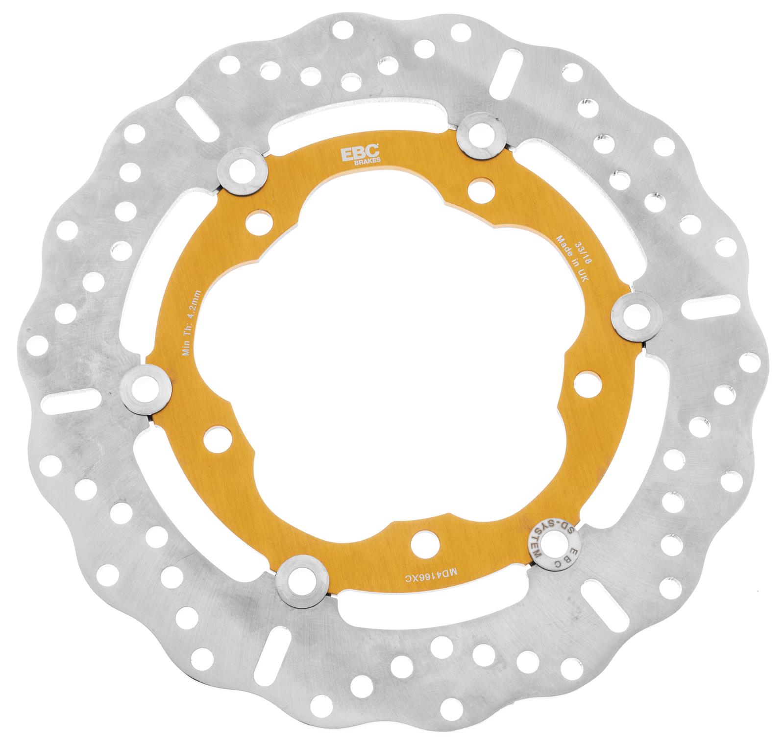 EBC 19-21 Kawasaki Ninja 125 (w/ABS) Front Left/RIght Contour Profile Rotor