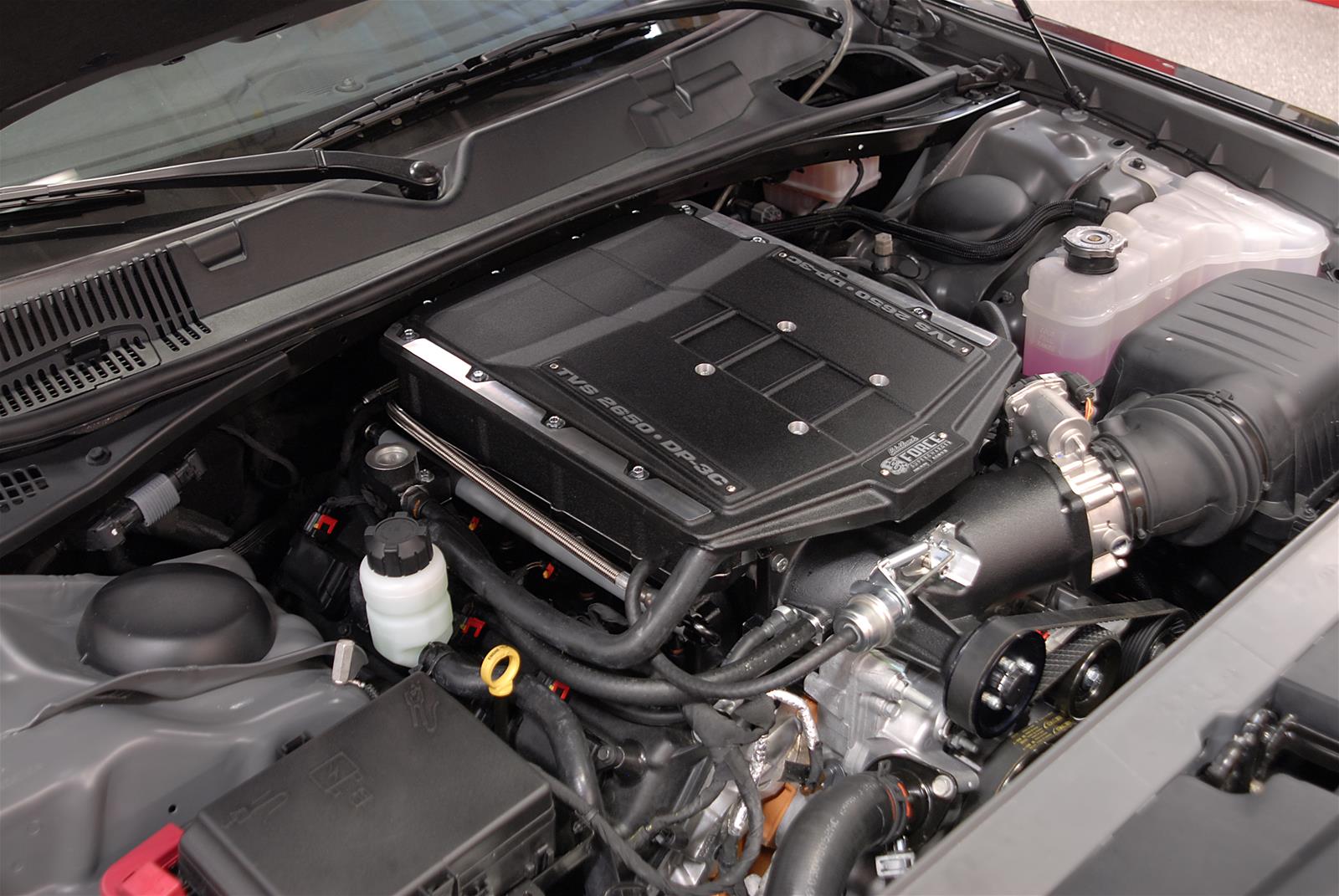 Edelbrock E-Force Chrysler Stage 1 Street Legal Supercharger Systems for 2015-2018 300, CHALLENGER, CHARGER - 1517 Supercharger, 1, Serpentine, TVS2650, DP3C Intercooler, W/ Tune, Chrysler, Dodge, 5.7L, Kit thumbnail 3