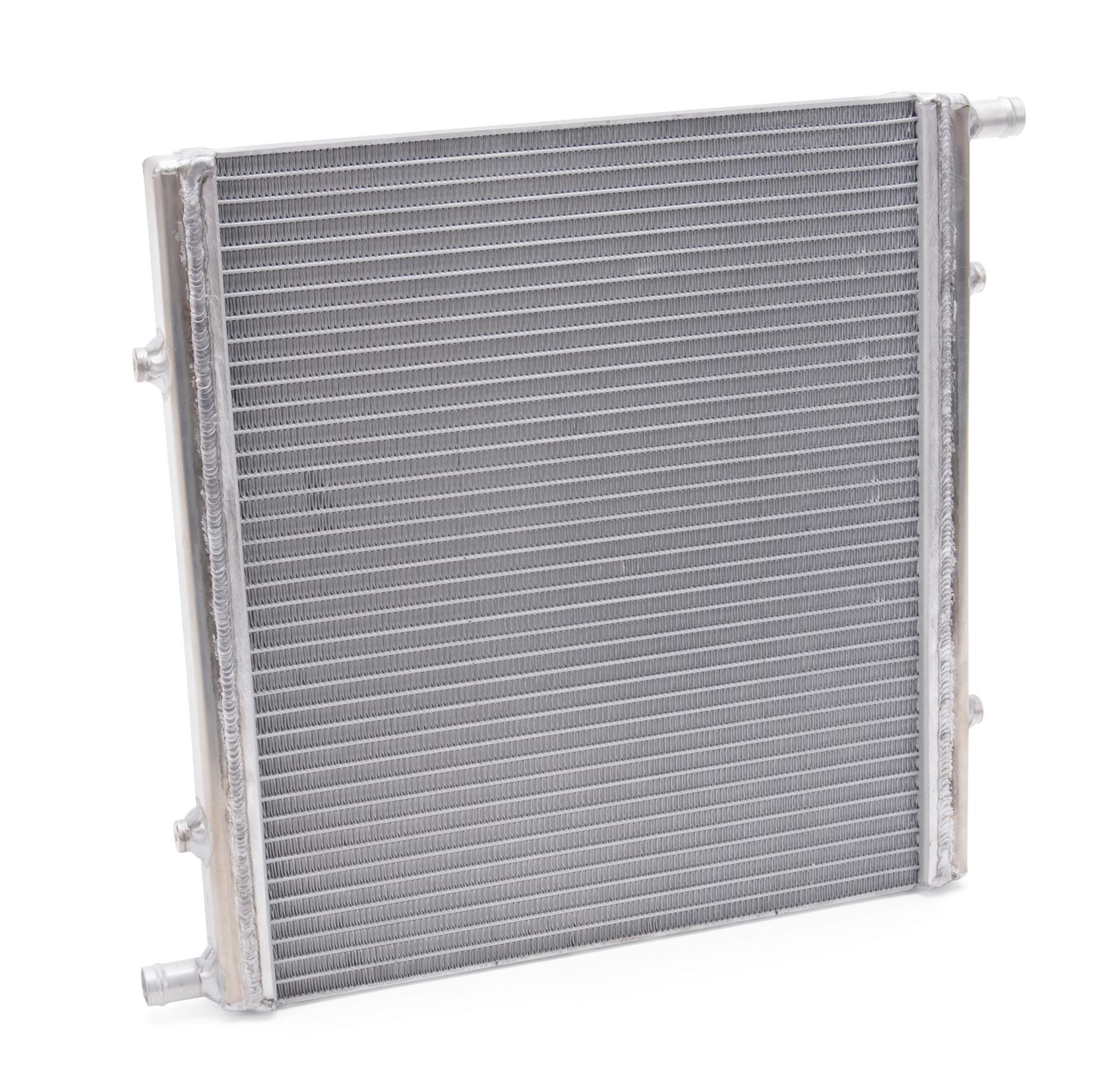 Edelbrock Heat Exchanger Single Pass Single Row 22 000 Btu/Hr 16In W X 16In H X 1 5In D Silver