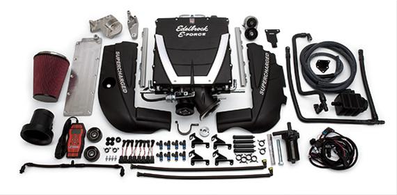 Edelbrock E-Force Universal Supercharger Systems for Engine Swaps 15461 Supercharger, Universal, Gen III LS1 Swap, Truck Belt Offset, Cathedral Port, Tuning Required, Kit