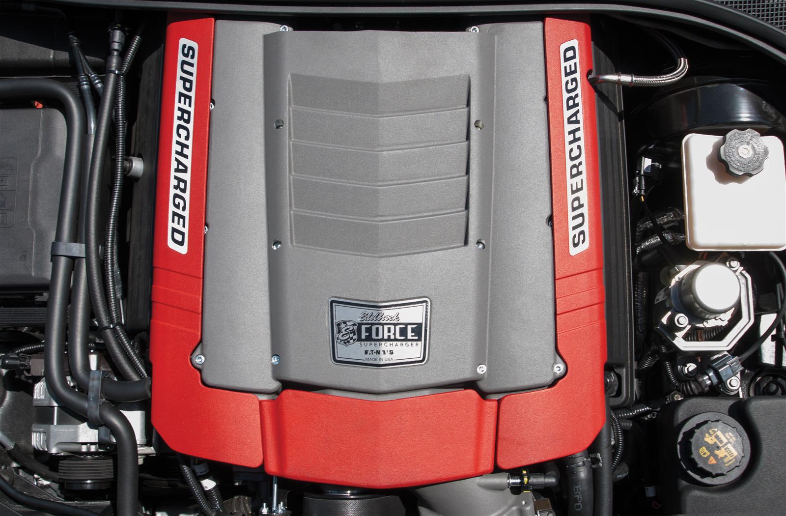 Edelbrock E-Force Corvette C7 Stage 1 Street Legal Supercharger Kits for 2014-2019 CORVETTE - 1571 System, E-Force, Gray, Serpentine, With Tuner, Standard Oil System, Corvette, C7, 6.2L, Each thumbnail 2