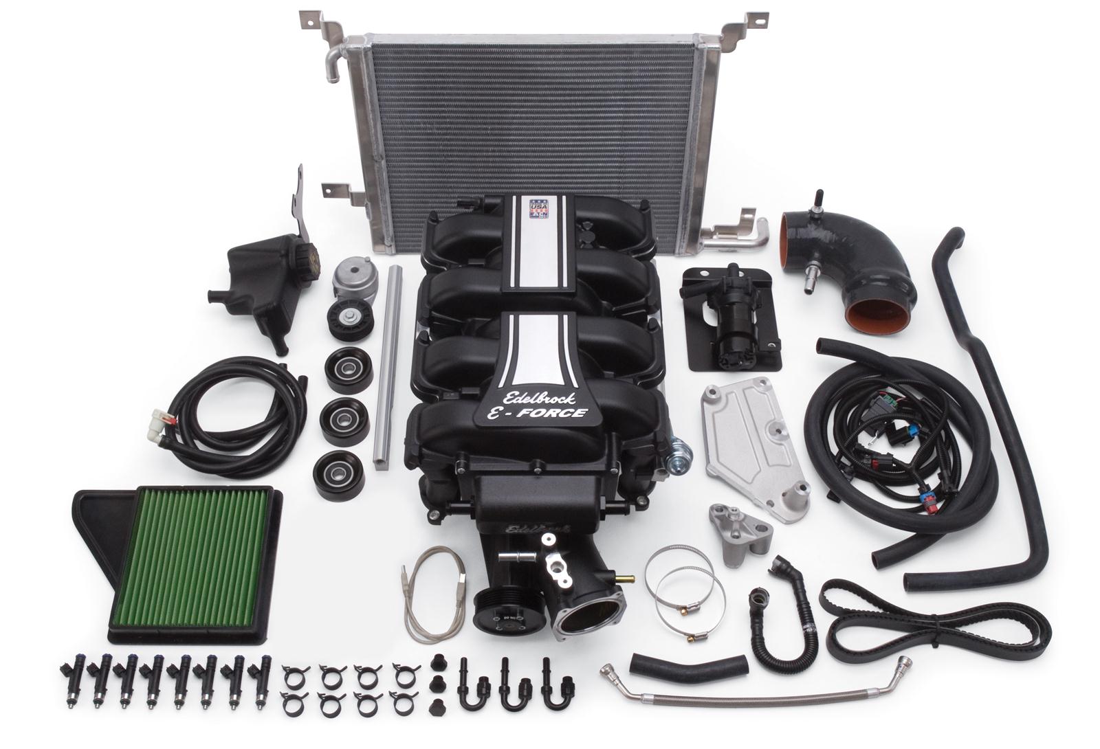 Edelbrock 15880 Edelbrock EForce Mustang Stage 1 Street Legal Supercharger Kits Summit Racing
