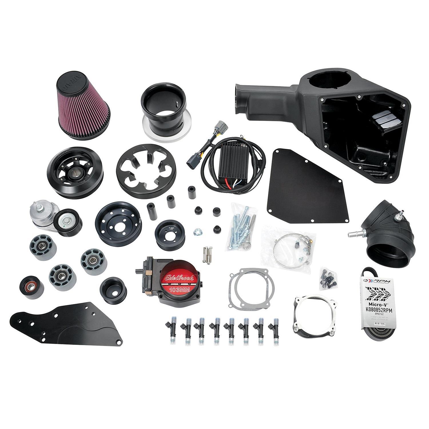 Edelbrock 15883 Edelbrock EForce Mustang Stage II Supercharger Upgrade Kits Summit Racing