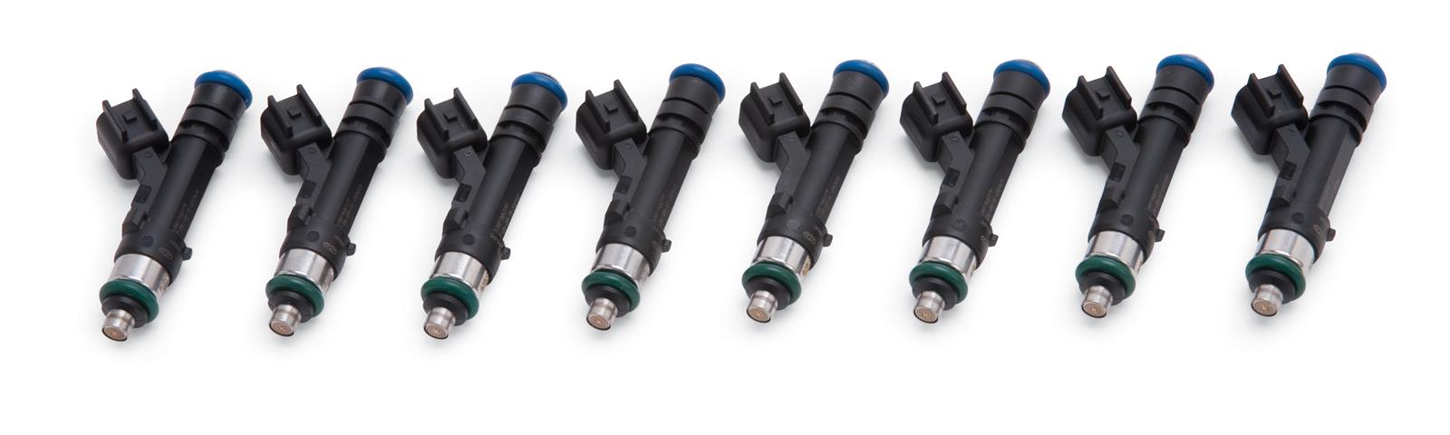 Edelbrock Fuel Injectors 50 Lb/Hr Long 60mm Uscar High Impedance Set of 8