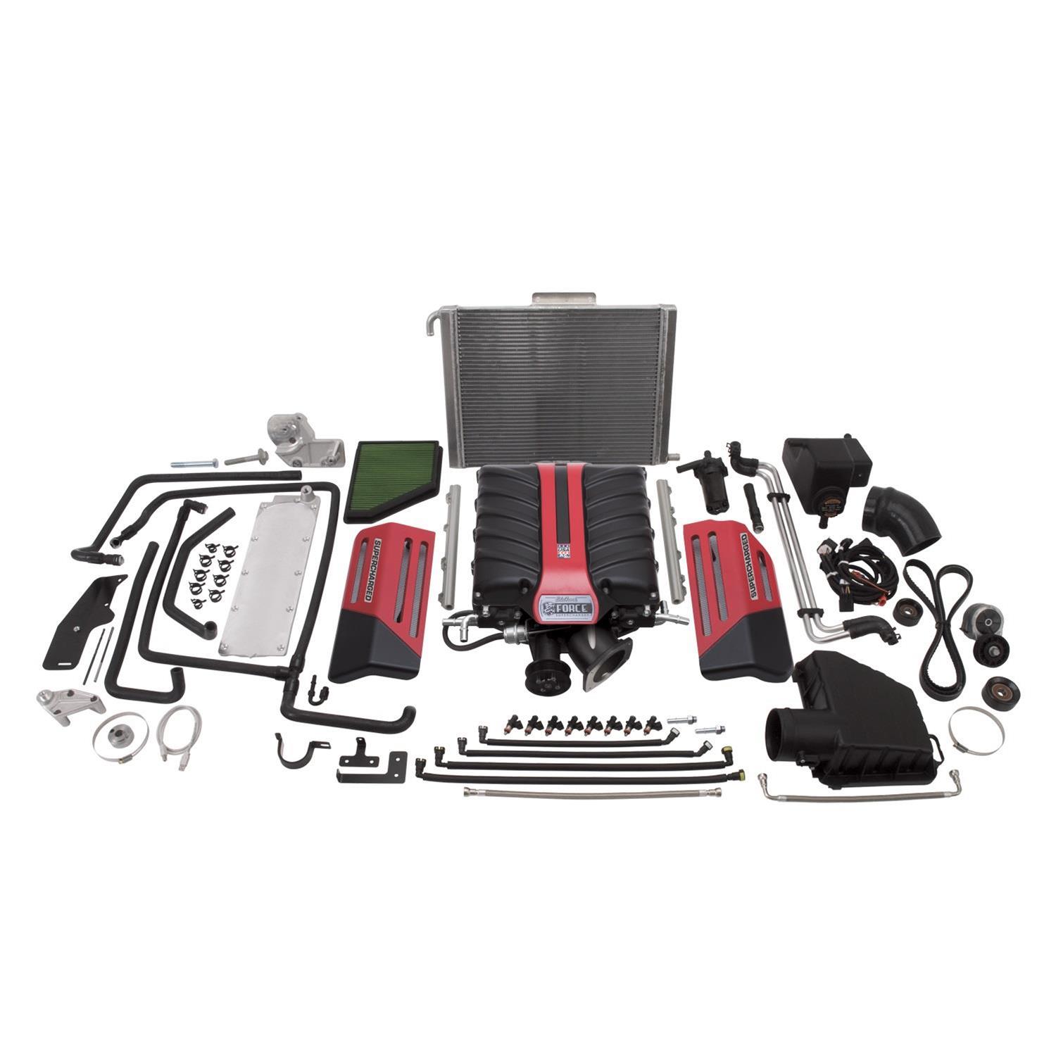 Edelbrock E-Force Camaro SS Stage 1 Street Legal Supercharger Kits for 2010-2014 CAMARO - 15980 Supercharger, E-Force, 1, Competition, Black, Manual Transmission, Camaro, 6.2L, Kit