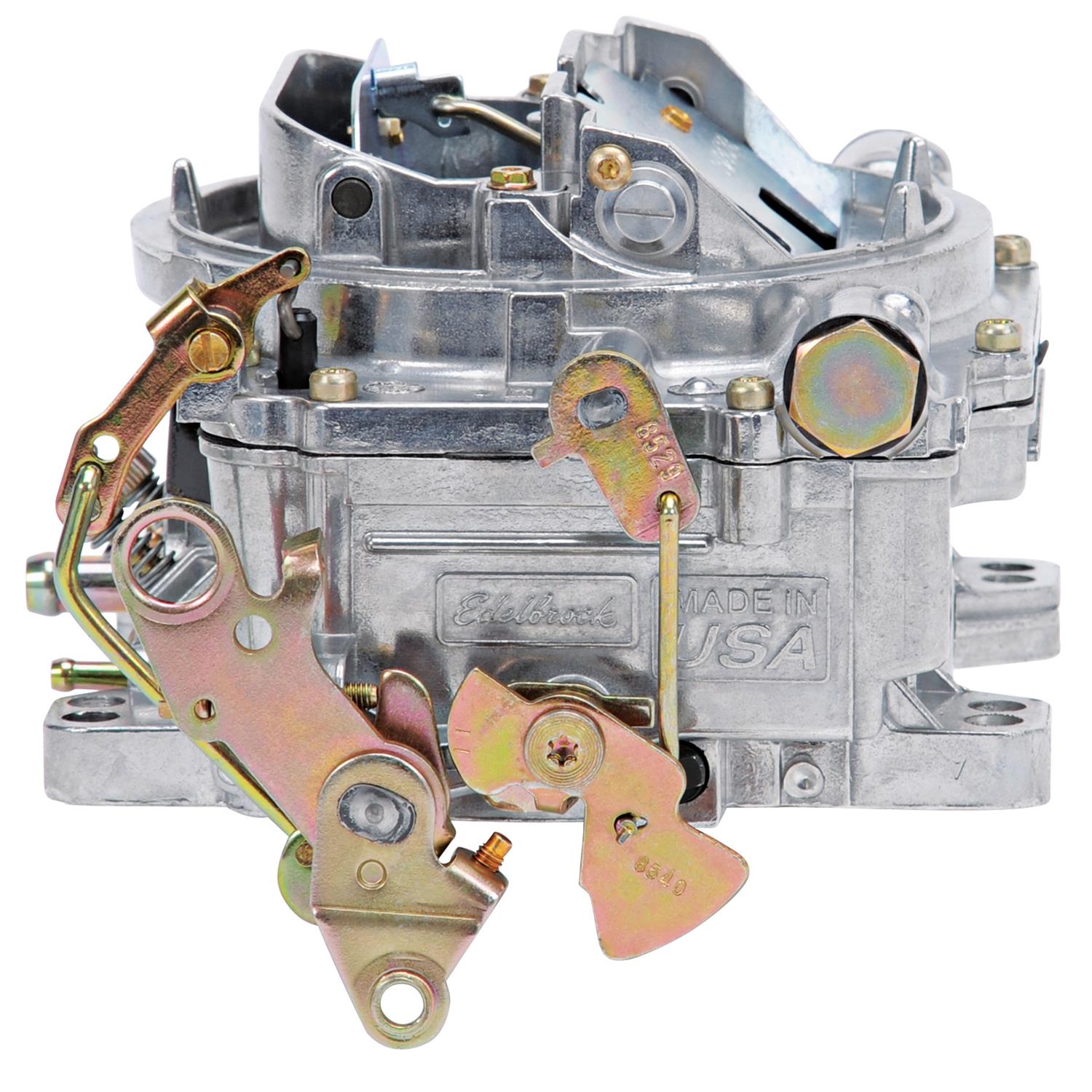 Edelbrock AVS2 Series 650 CFM 4-Barrel Carburetor 19059 Carburetor, Remanufactured, AVS 2, cfm, 4-Barrel, Square Bore, Manual Choke, Annular Boosters, Satin, Non-EGR, Each