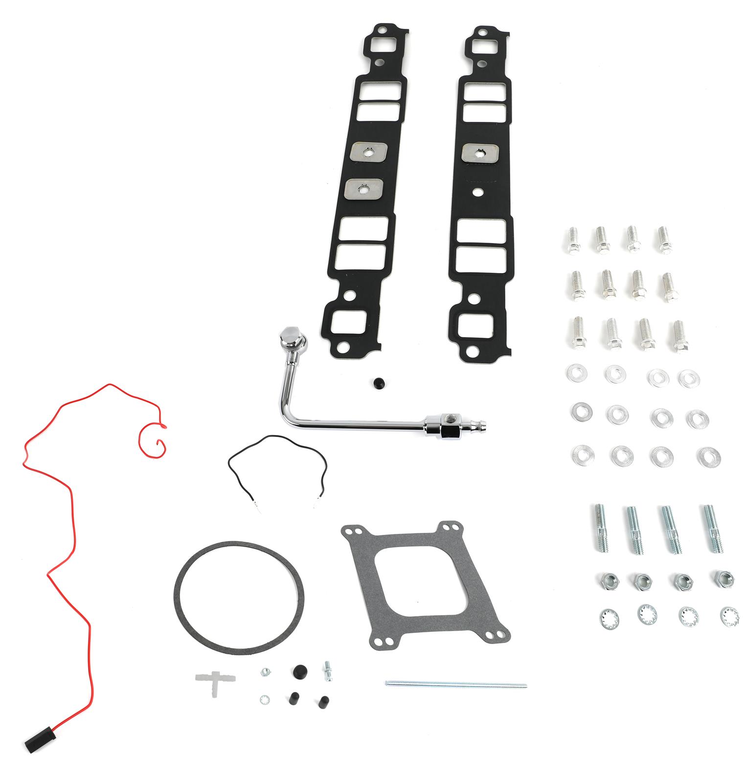 Edelbrock Manifold and Carb Kit Performer RPM Air-Gap SBC 1957-1986 Natural Finish thumbnail 5