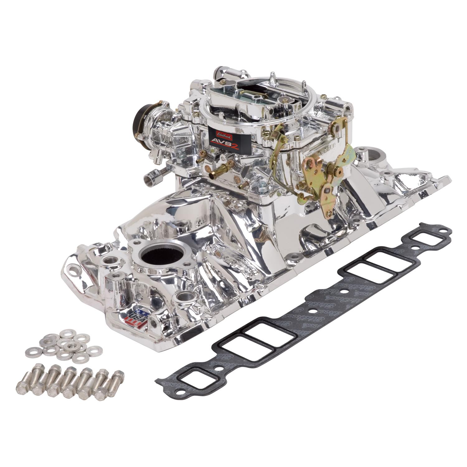 Edelbrock 20214 Edelbrock Performer EPS Intake Manifold and Carburetor