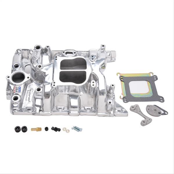 Edelbrock Performer Pontiac Polished Manifold thumbnail 2