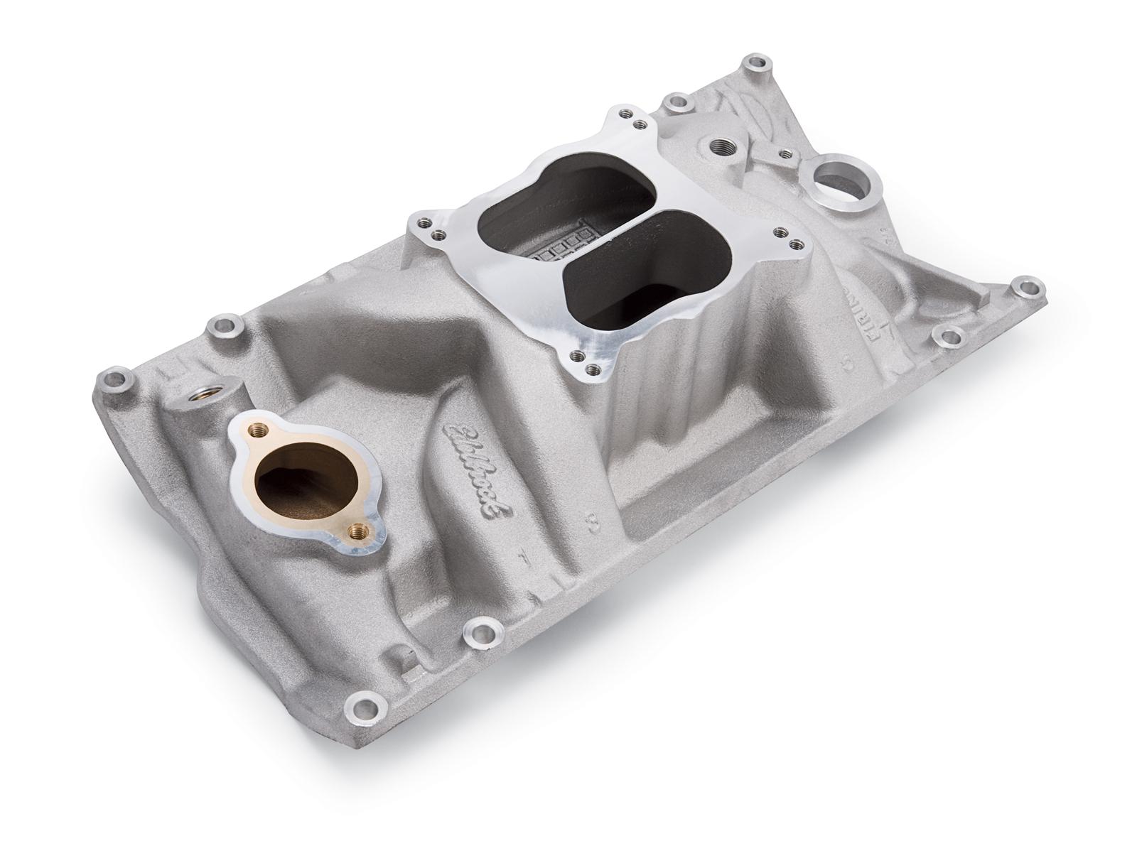 Edelbrock Manifold SBC Performer RPM Vortec Marine As-Cast