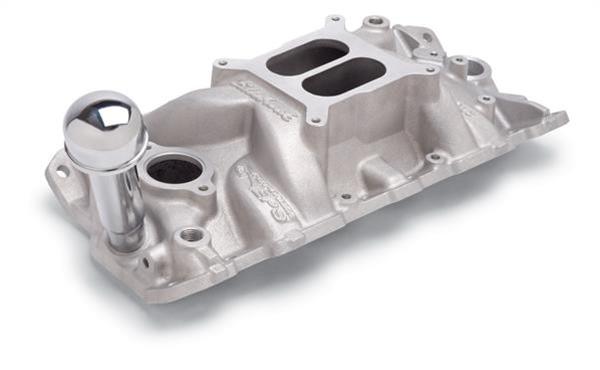 Edelbrock Intake Manifold Performer Eps w/ Oil Fill Tube And Breather for Small-Block Chevy thumbnail 4
