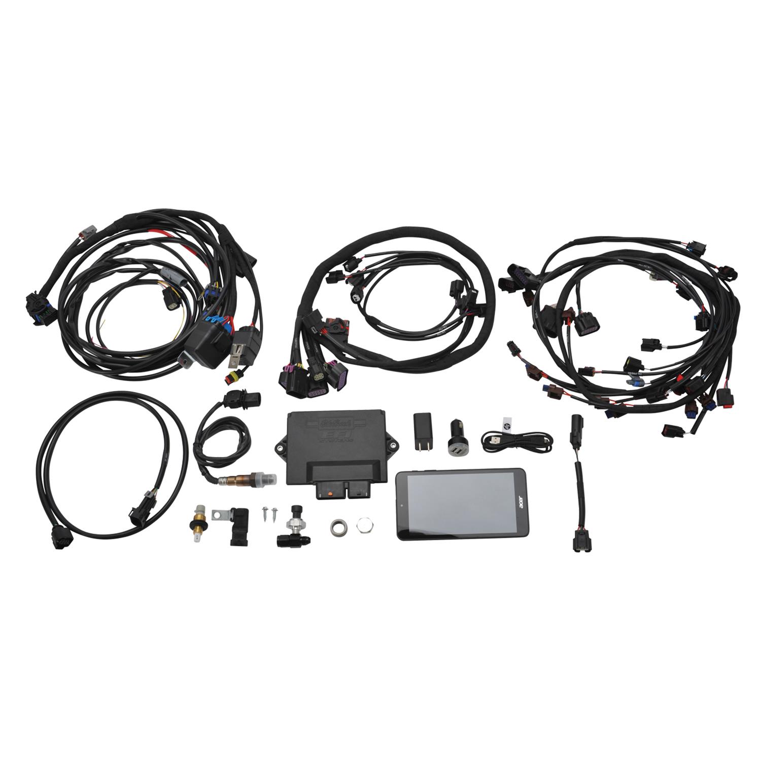 Edelbrock Pro-Flo 4 Plus Self-Learning Engine Management Systems 36160 System, Fuel Injection, ProFlo Plus, ECU, Oxygen Sensor, Drive-By-Wire, Tablet, Ford, Coyote, 2015.5-17, Swap, Kit thumbnail 3