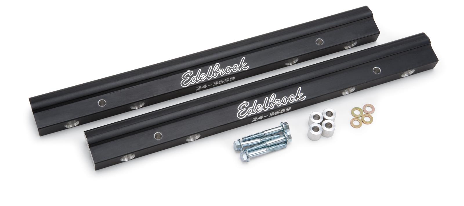 Edelbrock Fuel Rail Kit for Use w/ 70855 BBC Tunnel Ram Manifold (4) -8 An Female Ends