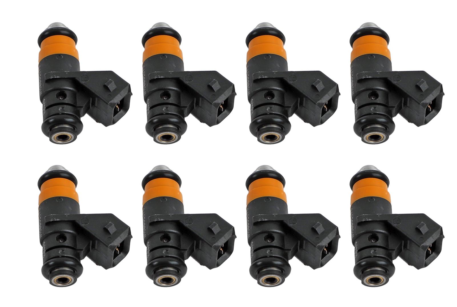Edelbrock Fuel Injectors 3695 Injector, 42 lbs./hr., Bosch/EV14, 12.5 ohms, 1.466 in. Seat to Seat Height, Set of 8