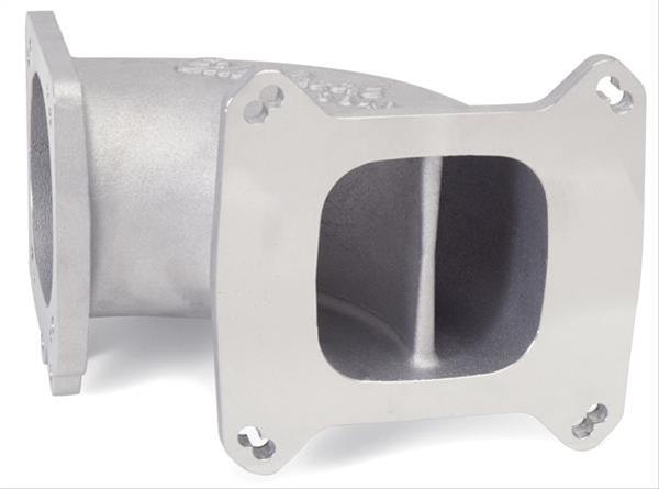 Edelbrock High Flow Intake Elbow 95mm Throttle Body to Square-Bore Flange As-Cast Finish thumbnail 4