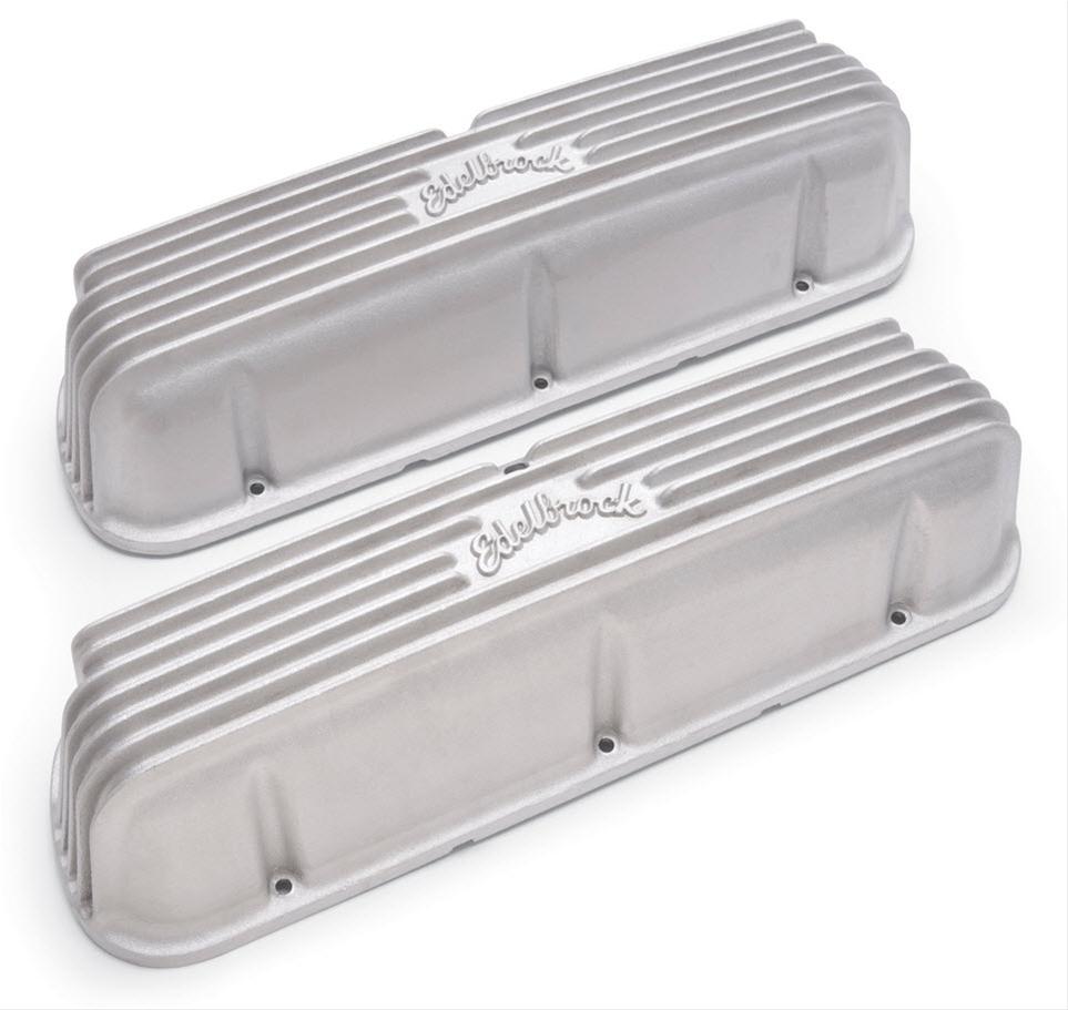 Edelbrock 41609 Edelbrock Classic Cast Aluminum Valve Covers Summit