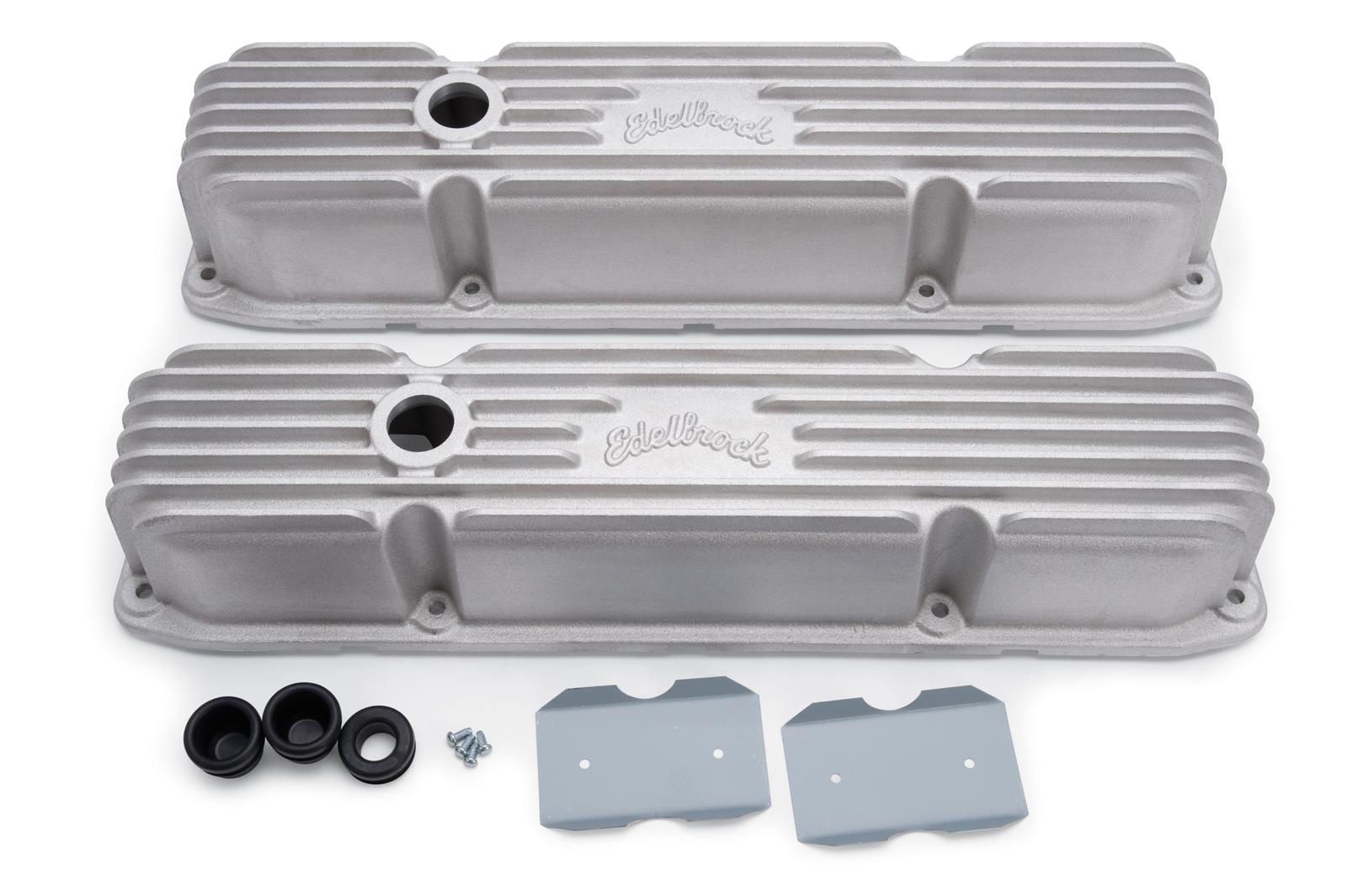 Edelbrock 41929 Edelbrock Classic Cast Aluminum Valve Covers Summit