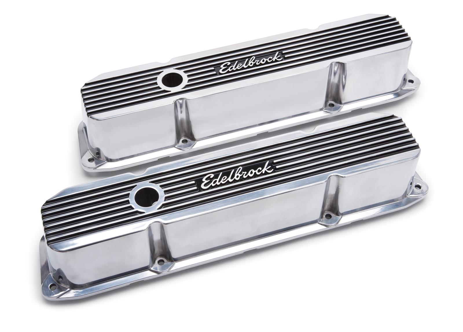 Edelbrock 4277 Edelbrock Valve Covers Elite II Ford FE 1958-76 Polished main image 0