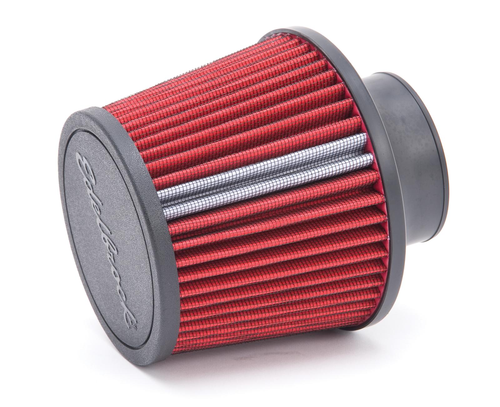 Edelbrock Air Filter Pro-Flo Series Conical 6 5In Tall Red/Black