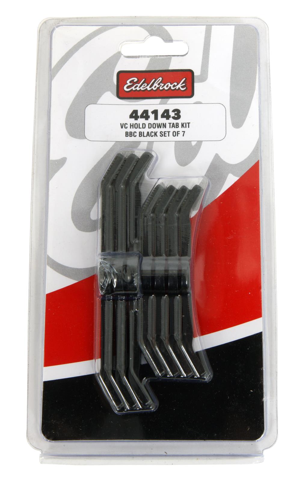 Edelbrock 44143 Edelbrock Black Valve Cover HoldDown Tabs Summit Racing