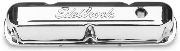 Edelbrock 4495 Edelbrock Signature Series Chrome Valve Covers | Summit  Racing