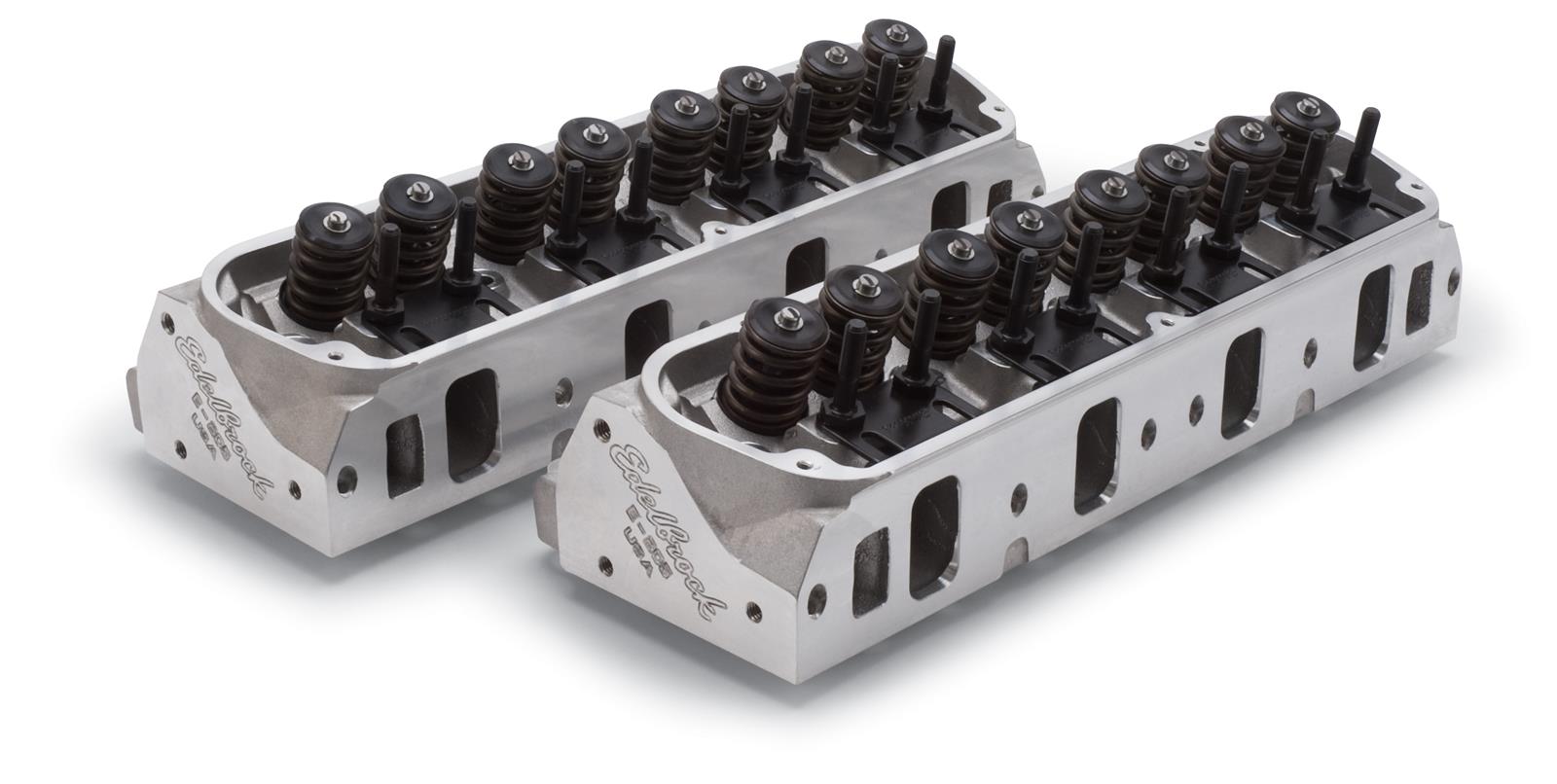 Edelbrock 1Pr SBF Cyl Head E-205 2 08 Intake Complete Complete (Pair) Assembled w/ Springs thumbnail 4