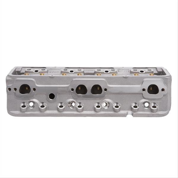 Edelbrock Cylinder Head SBC NHRA Legal 64cc Angled Plug Bare Single thumbnail 3