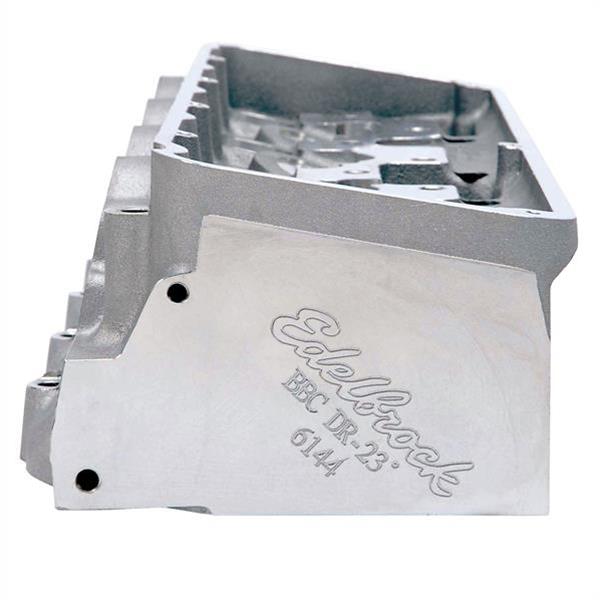 Edelbrock Victor DR-23 Degree Pro Port Raw Cylinder Heads 614469 Head, Victor, 23 Degree, Pro-Port, HIP, Aluminum, Natural, Chevy Big Block, Each thumbnail 2