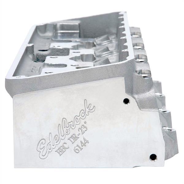 Edelbrock Victor DR-23 Degree Pro Port Raw Cylinder Heads 614469 Head, Victor, 23 Degree, Pro-Port, HIP, Aluminum, Natural, Chevy Big Block, Each