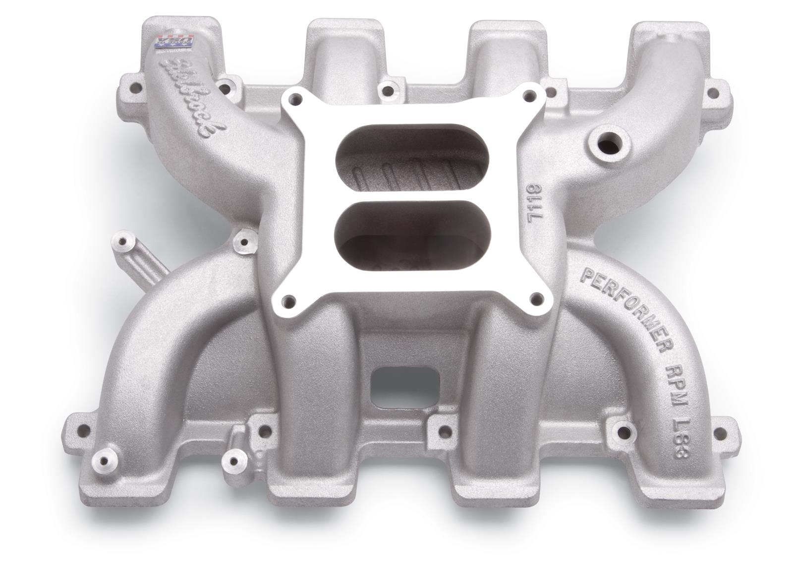 Edelbrock Manifold Performer RPM GM LS3 Carbureted 4150 Series Flange thumbnail 3