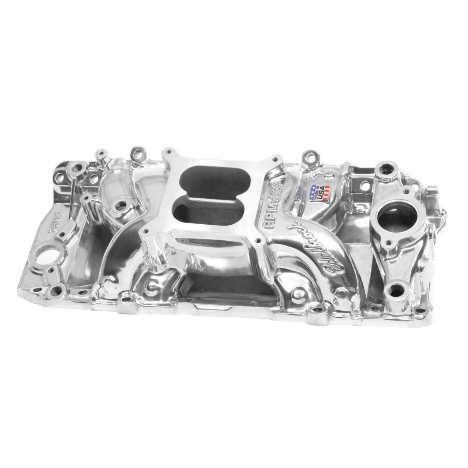 Edelbrock Polished B/B Chevy O-Port RPM Air-Gap Manifold