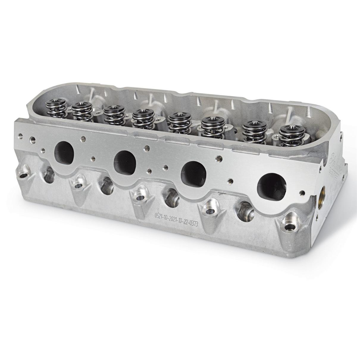 Edelbrock E-Street Cylinder Heads 77620 Heads, E-Street, 15-Degree, for GM LS3, with 0.570 in. Lift, Aluminum, Assembled, Stainless Steel Valves, Chevy, Pair