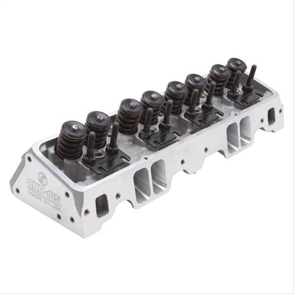 Edelbrock Cylinder Head SBC E-Cnc 185 64cc Straight Plug for Hydraulic Roller Cam Complete thumbnail 3