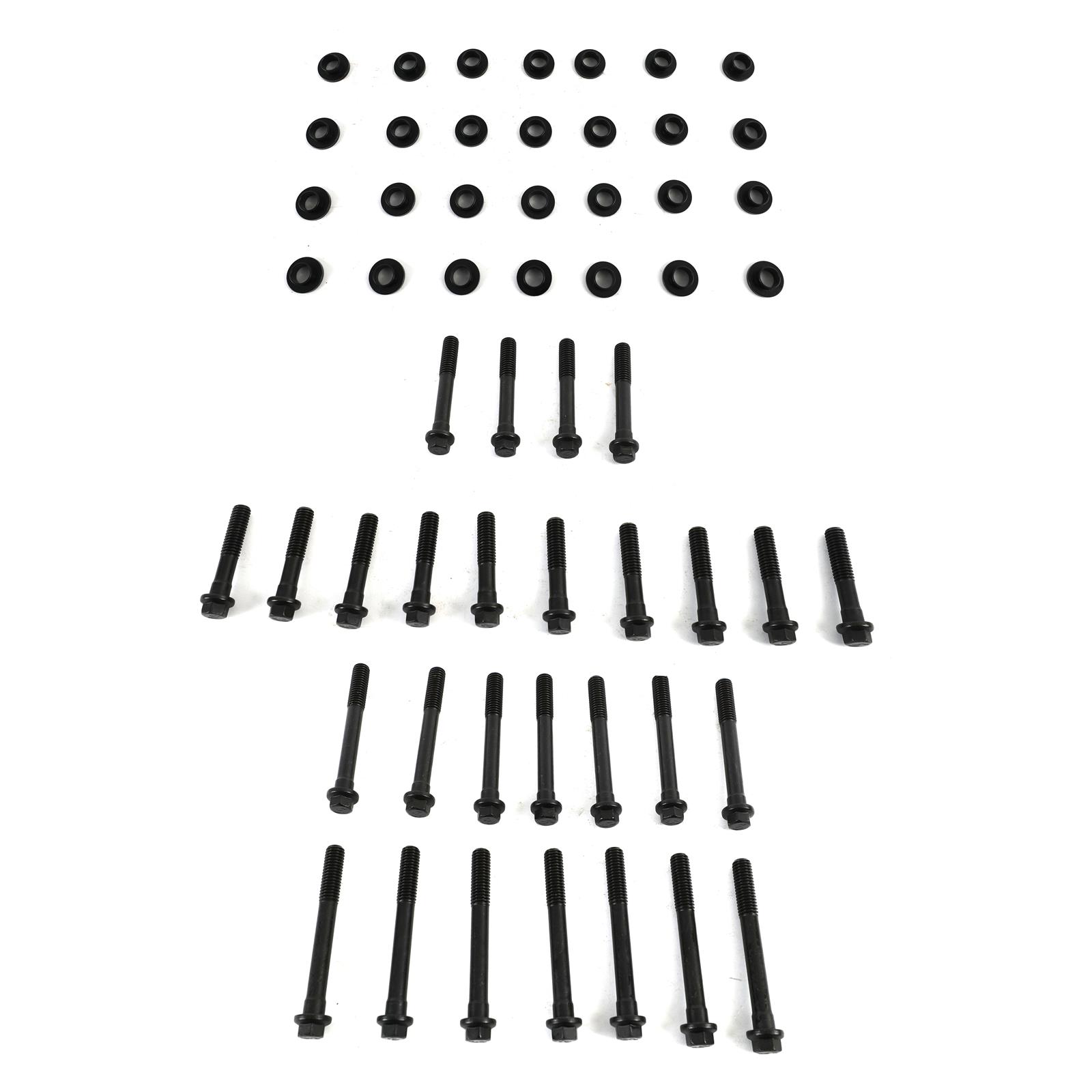 Edelbrock E-Series Head Bolt Kits 85312 Cylinder Bolts, Hex Head, AMC 1967-69, V8, with Stock, Performer, Performer RPM Heads, Kit