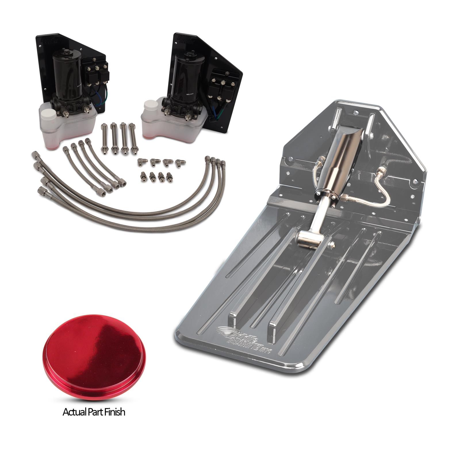 Eddie Marine 50078R Eddie Marine Billet Aluminum KPlane Trim Tabs