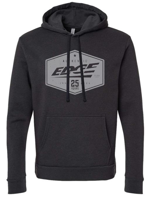 Edge 25 Years Hoodies 99567 Sweatshirt, Hooded, Pullover, Black, Years, Men's 2X-Large, Each