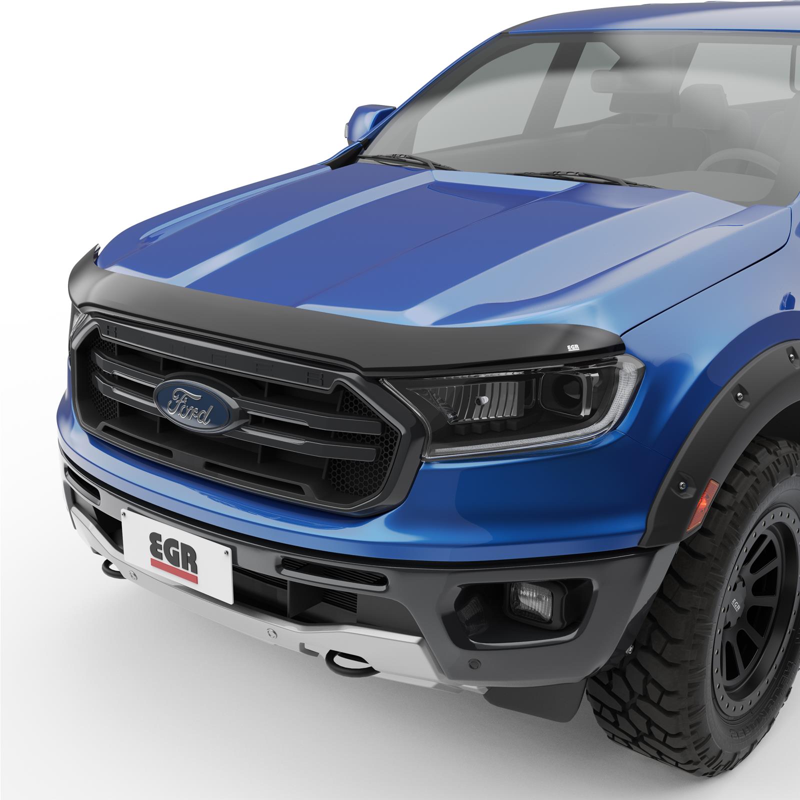 EGR SuperGuard Smoked Acrylic Hood Shield/Bug Deflector For 2019-2023 Ford Ranger