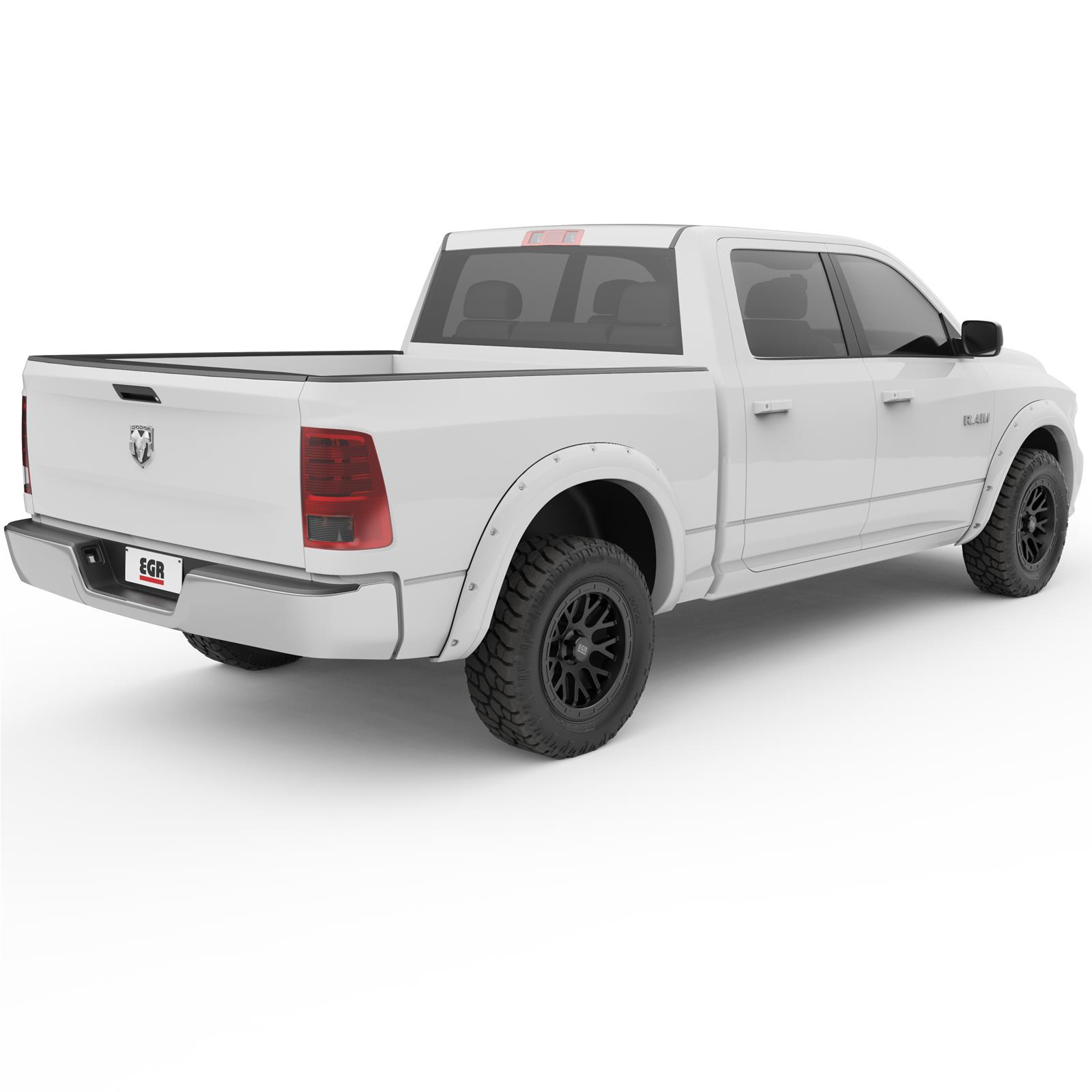 EGR Bolt-On Look Color Match Fender Flares 792754-PW7 Flares, Bolt On Look, ABS Plastic, Bright White, 2.0 in. Wide, Dodge, Ram, 1500, Front and Rear, Set of 4 thumbnail 4