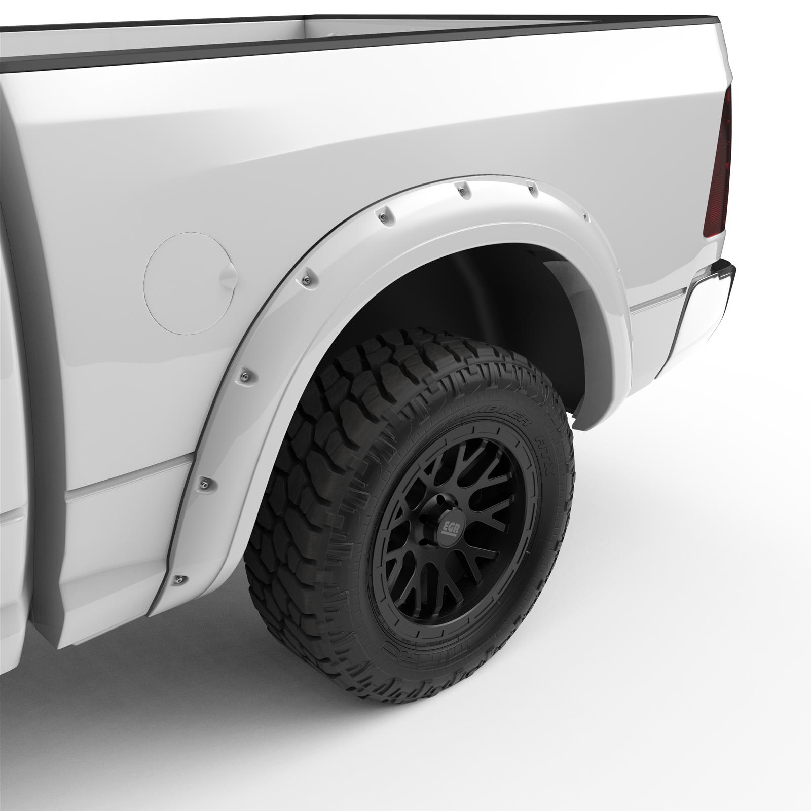 EGR Bolt-On Look Color Match Fender Flares 792754-PW7 Flares, Bolt On Look, ABS Plastic, Bright White, 2.0 in. Wide, Dodge, Ram, 1500, Front and Rear, Set of 4 thumbnail 2