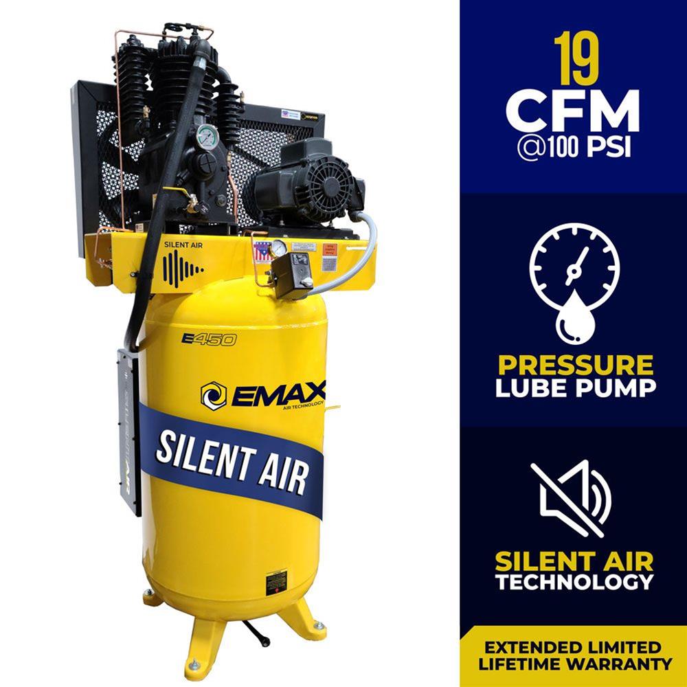 Emax Compressor ESP05V080I3-208 EMAX Industrial Plus Silent Air