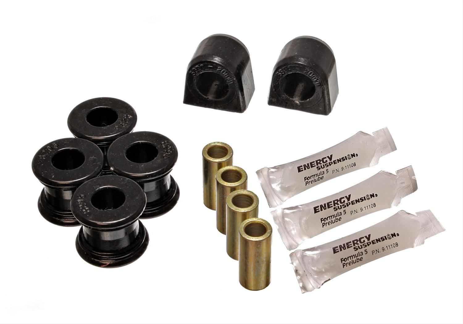 Energy Suspension 02-06 Subaru Impreza/WRX Black 17mm Rear Sway Bar Bushing Set