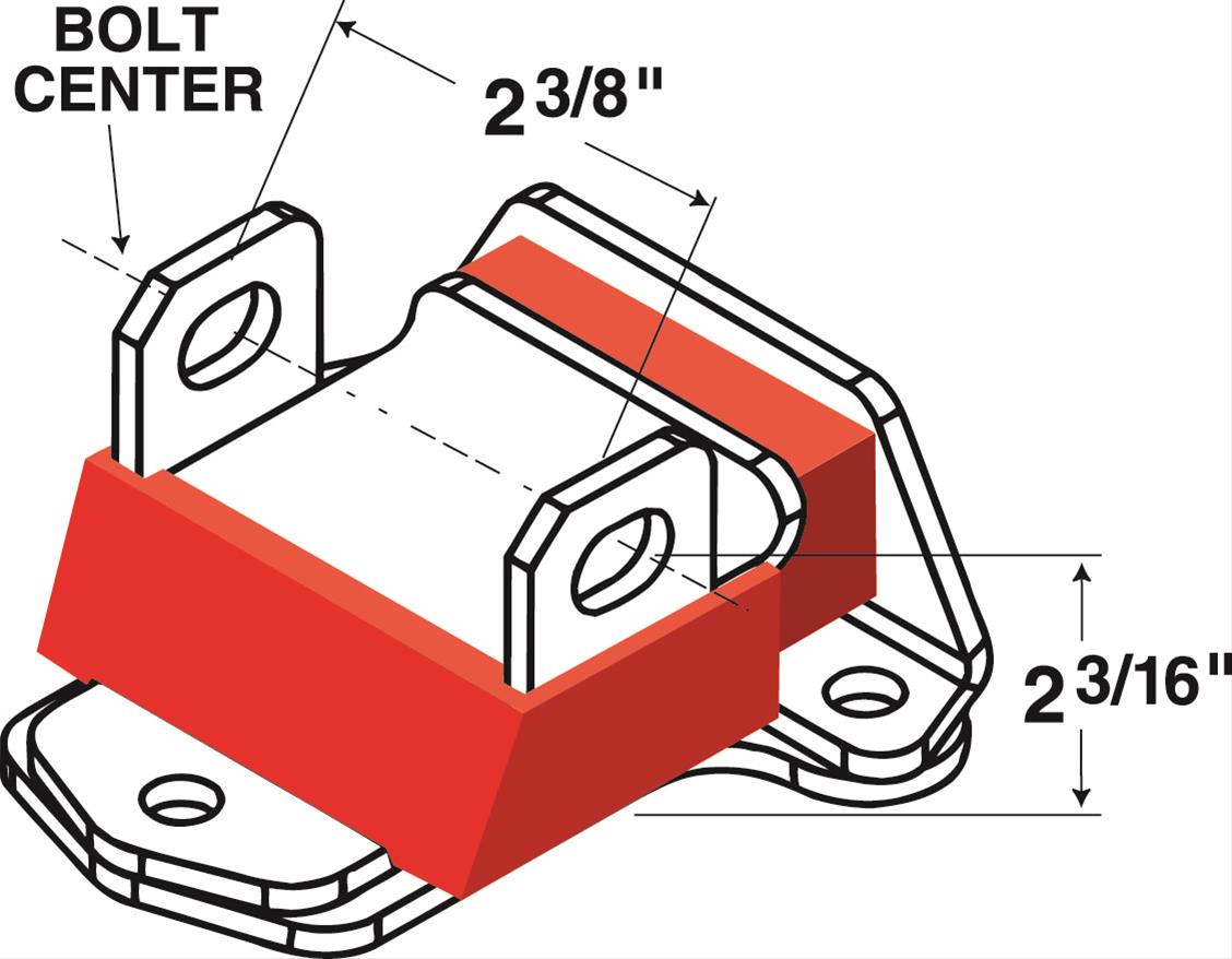 Energy Suspension 3.1117R Energy Suspension Motor Mounts/Motor Mount